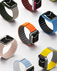 Dây Đeo UNIQ Revix Reversible Magnetic Silicone Strap Cho Apple Watch (Size 49/45/44/42/41/40/38mm) (Series 1-8/SE/Ultra)