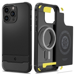 Ốp Lưng Spigen Rugged Armor MagFit Cho iPhone 15 Pro Max / 15 Pro