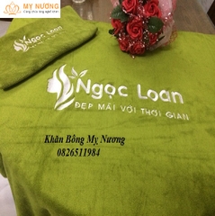 Khăn Trải giường spa màu Xanh rêu