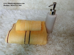 Bộ 2 khăn sợi tre màu vàng cao cấp