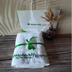 Khăn Bông bệnh viện thêu logo (Mẫu 3)