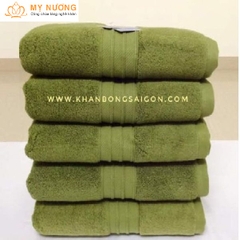 Khăn tắm cotton cao cấp xanh rêu