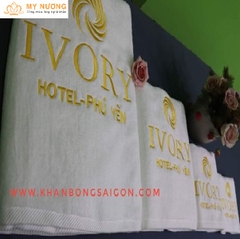 Khăn khách sạn thêu logo (Mẫu 3)