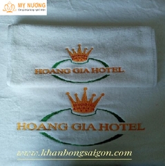 Khăn khách sạn thêu logo (Mẫu 2)