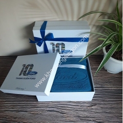 Khăn bông quà tặng thêu logo (Mẫu 73)