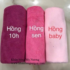 Khăn trải giường spa màu hồng phấn