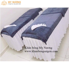 Khăn  trải giường spa màu Xám