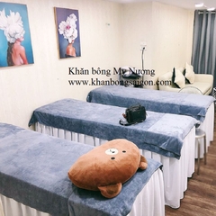 Khăn  trải giường spa màu Xám