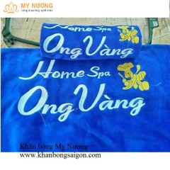 Khăn spa thêu logo(Mẫu 1)