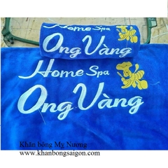 Khăn spa thêu logo(Mẫu 1)