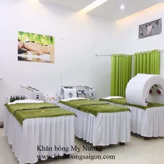 Khăn Trải giường spa màu Xanh rêu