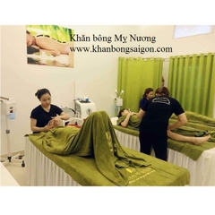 Khăn Trải giường spa màu Xanh rêu