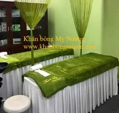 Khăn trải giường Spa màu hồng