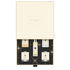 Jo Malone London House (Pomegranate Noir Travel Candle 60g, English Pear & Freesia Travel Candle 60g, Lime Basil & Mandarin Cologne 30ml, Peony & Blush Suede Body & Hand Wash 100ml, Blackberry & Bay Body & Hand Lotion 100ml)