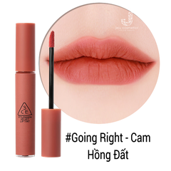 Son Kem Lì Cam Hồng Đất 3Ce Velvet Lip Tint Màu Going Right