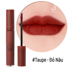 Son Kem Lì Đỏ Nâu 3Ce Taupe / Velvet Lip Tint