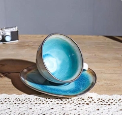 Tách Men Rạn Turquoise - 260ml