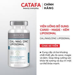 B20 Thực phẩm bảo vệ sức khỏe Cal/Mag/Zinc Liposomal - Biocyte