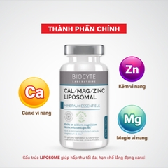 B20 Thực phẩm bảo vệ sức khỏe Cal/Mag/Zinc Liposomal - Biocyte
