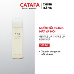 I42 Nước tẩy trang mắt và môi Gentle Lip & Eye Make Up Remover - IASO
