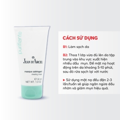 Combo 2 J12 Mặt nạ giúp làm sạch, giảm dầu và giảm đỏ da Clearing Mask - Jean d'Arcel