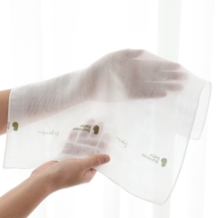 Khăn sữa sợi tre Embossed Pure trắng 5chiếc/set