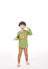 Bộ Pijama dài tay Moi&Du bé trai - Lion