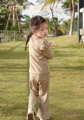 Set dài vai bèo tăm tiêu màu hồng - TDF2403H