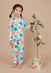 Bộ pijama dài Olomimi bé trai/bé gái Bird Friends