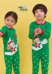 Bộ pijama dài tay Olomimi bé trai/ bé gái Merry Santa