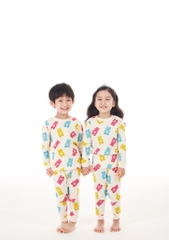 Bộ Pijama dài tay Moi&Du bé trai/bé gái - Color Bear