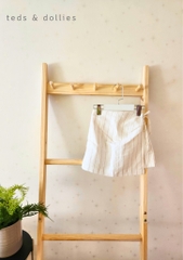 Ted & Dollies Quần váy kẻ trắng - TDS2302