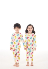 Bộ Pijama dài tay Moi&Du bé trai/bé gái - Color Bear