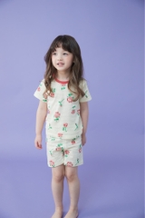 Bộ pijama cộc Olomimi bé gái Rose Garden