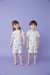 Bộ pijama cộc Olomimi bé trai/ bé gái Savannah