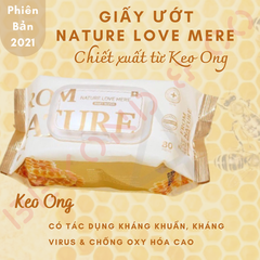 Khăn giấy ướt keo ong có nắp (80 tờ)