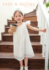 Váy Chloe Dress - Họa tiết in nơ nổi trắng - TDS2402