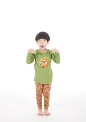 Bộ Pijama dài tay Moi&Du bé trai - Lion
