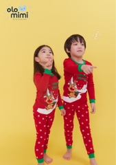Bộ pijama dài tay Olomimi bé trai/ bé gái Merry Rudolph