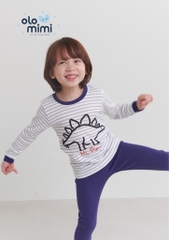 Bộ pijama dài tay Olomimi bé trai Hi Dino