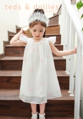 Váy Chloe Dress - Họa tiết in nơ nổi trắng - TDS2402