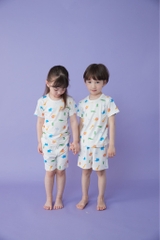 Bộ pijama cộc Olomimi bé trai/ bé gái Savannah