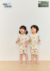 Bộ pijama cộc Olomimi cho bé trai/bé gái Ice Cream