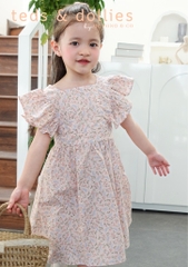 Váy Petite Fleur Dress - Hoa hồng bèo vai - TDS2404