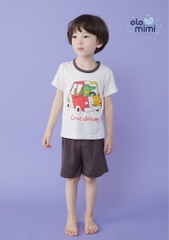 Bộ pijama cộc Olomimi bé trai Croc driver