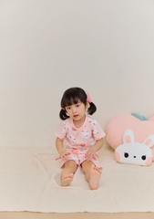 Bộ pijama cộc Olomimi cho bé gái Peach Bunny