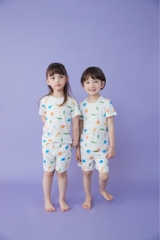 Bộ pijama cộc Olomimi bé trai/ bé gái Savannah