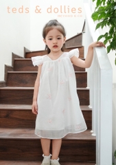 Váy Chloe Dress - Họa tiết in nơ nổi trắng - TDS2402