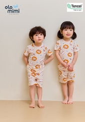 Bộ pijama cộc Olomimi cho bé trai/bé gái Brushing Time