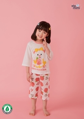 Bộ pijama lửng Olomimi bé gái Peach Peach